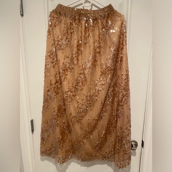 Zara Gold Sequence Blogger Skirt - Picture 4 of 4